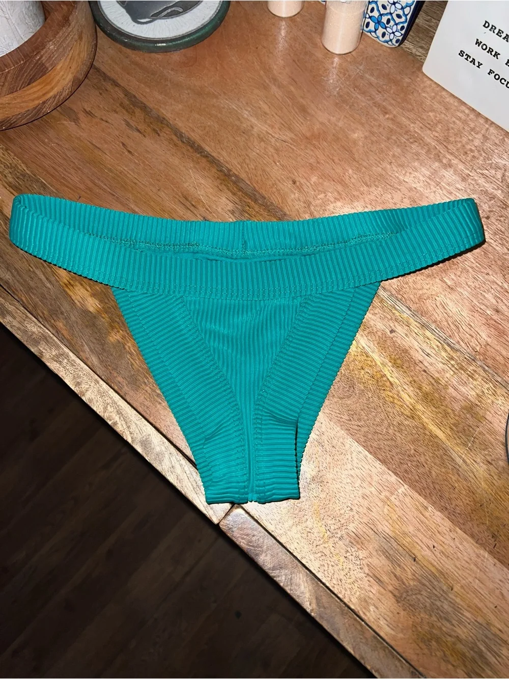 Frankie’s Bikinis Emerald Green Bikini Bottom Size X-Small